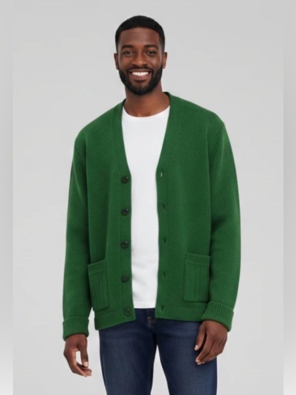 Polo by Ralph Lauren Green V-Neck Button Cardigan Men's Large/Women's XL, New!